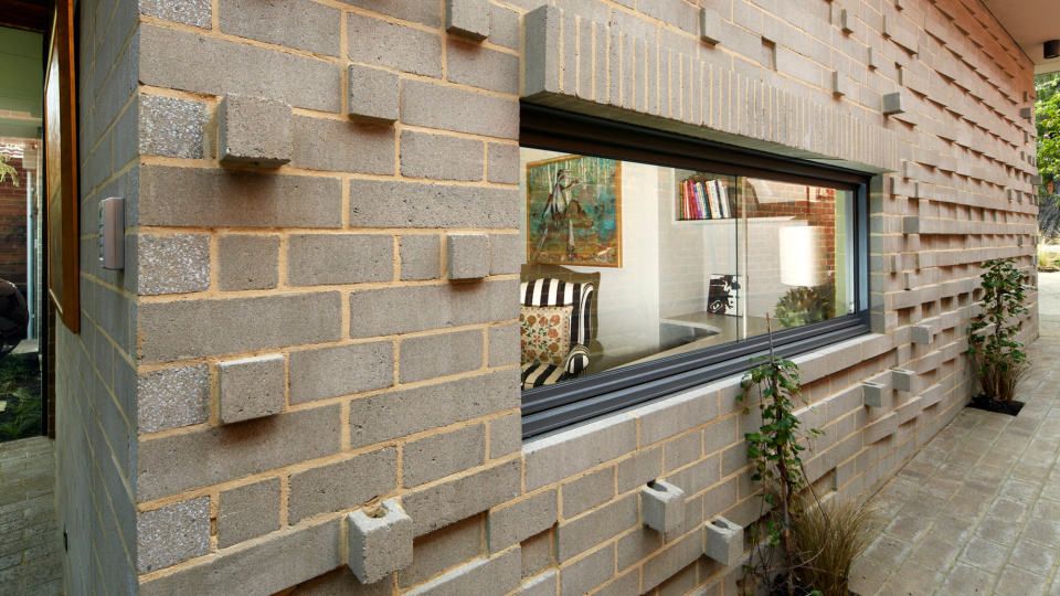 Bricks Make a Grand Statement in a Claremont Home.